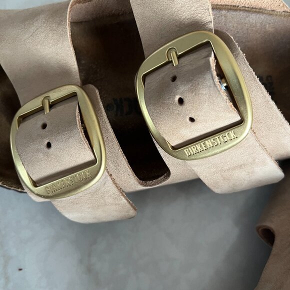 Birkenstock Arizone Suede Leather - Sandcastle - Size 38 - U.S. Women's 7 - 7.5 - Picture 3 of 5
